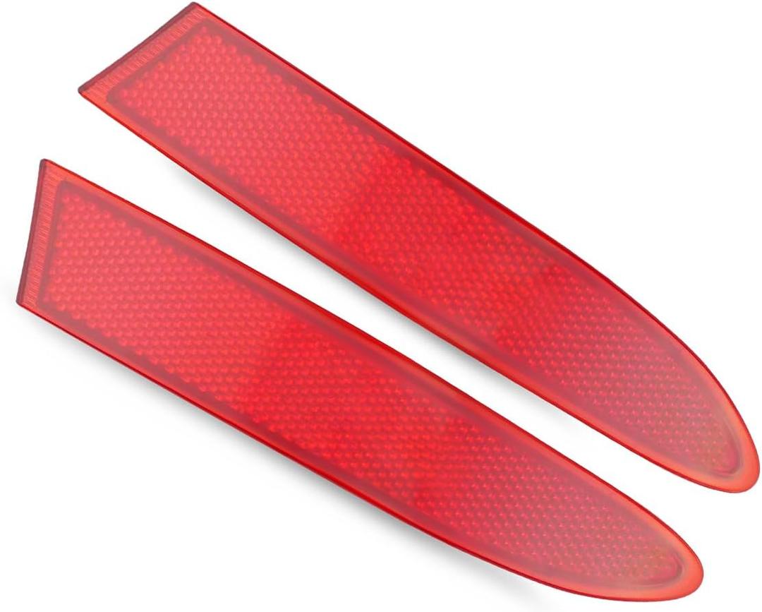 Rear Bumper Reflector Light Fit for BMW X3 F25 2009-2017, Left & Right Rear Bumper Red Marker Lights Lens Trim Replace 63147217315 63147217316