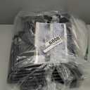 Shoe Storage, 12 Pack Shoe Organizer for Closet, Shoe Boxes Clear Plastic Stackable Shoe Containers with Lids for Size 10, Black