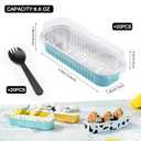 20 Pack Mini Loaf Pans with Lids and Spoons,Mini Cake Pans with Lids,Rectangle Aluminum Foil Baking Pans Tins Containers,Disposable Cupcake Baking Cups Muffin Tins for Birthday Party (Black&Gold)