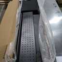 4-Tier Metal Shelving Unit, Supermarket Heavy Duty Garage Standing Shelf, Stores Storage Rack Retail Display Racks, for Home Kitchen and Warehouse, W 31.4" x H 67" (Black)