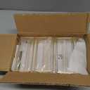 Floroom 6 Pack 5x7 Inch Clear Acrylic Sign Holders, Double-Sided Gold Display Stand Picture Frames for Table Numbers, Menus, Flyers, Weddings, and Offices