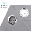 RYB HOME Blackout Curtains, Room Divider Curtains for Bedroom, Full Shade Privacy Drapes for Window Decor,Ceiling to Floor Wall Panels for Room Patitions, W60 x L84 inches, Sliver Grey, 1 Pc