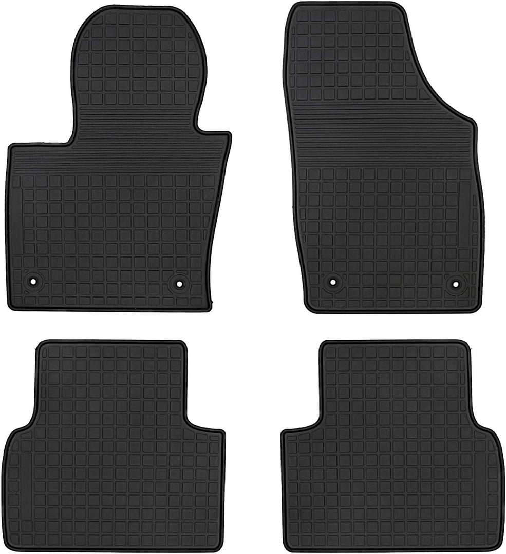 Car Floor Mat Rubber Custom Fit for Audi Q3 2015 2016 2017 2018 Full Black Automotive Floor Liners Tapetes All Weather Heavy Duty Odorless