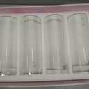 UDU Set of 16 Cylinder Glass Vases and 24 Pcs Floating Candles for Centerpiece, 4,6,8,10 Inch Tall Clear Hurricane Candle Holder Glass Vases for Centerpiece Table Wedding Home Decor