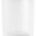 simplehuman 50 Liter Semi-Round Hands-Free Kitchen Step Soft-Close Lid Trash Can, White