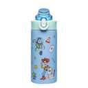 Zak Designs Disney and Pixar Toy Story Sage Kids Water Bottle For School or Travel, 14oz Stainless Steel Water Bottle With Straw, Handle, and Leak-Proof, Pop-Up Spout Cover (Woody, Buzz & Friends)