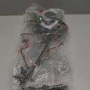 MorTime 2 Pack Solar Lighted Christmas Garden Stake Lights, 33in LED Christmas Tree Yard Stakes for Christmas Outdoor Garden Lawn Pathway Decoration