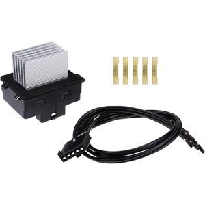 HVAC Fan Blower Motor Resistor with Connector Wire Harness Compatible with Ford Fusion 2006-2012 Lincoln MKZ 2007-2012 Zephyr 2006 Mercury Milan 2006-2011, Replaces# 8E5Z19E624A 6E5Z19E624AA