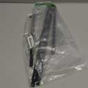 Curtain Rods for Windows 28 to 48 inch, Black Curtain Rod 2 Pack, 5/8" Diameter Metal Curtain Rod Set of 2 with Brackets, Splicing Adjustable Curtain Rod for Bedroom, Living Room, Kitchen, Black