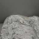 WESTERN HOME WH Western Home Faux Fur Dog & Cat Bed, Original Calming Donut Cuddler, 36" Light Grey, Round, Self-Warming, Washable, Non Skid Bottom