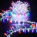 Marchpower Colorful Christmas String Lights Outdoor/Indoor 32.8Ft 500LEDs 9 Modes Waterproof Cluster Lights,Decorative Twinkle Christmas Lights for Outdoor Indoor Outside Garland Xmas Decorations