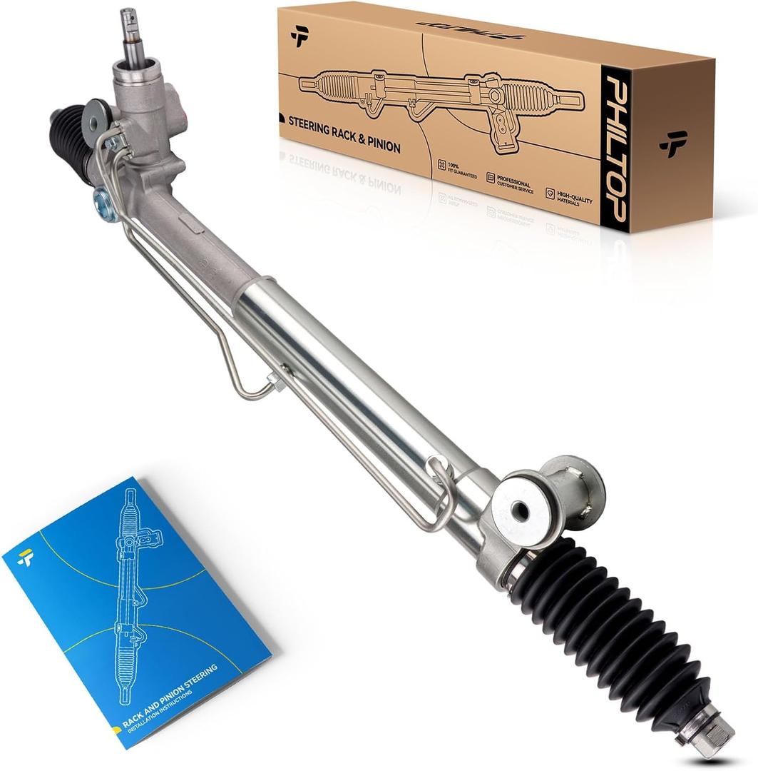 PHILTOP Power Steering Rack and Pinion Assembly Compatible with 2002-2009 Trailblazer, 2002-2009 Envoy, 2004-2007 Rainier, 2003-2006 SSR, 2002-2004 Bravada, 2003-2008 Ascender Replace 221014