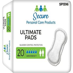 TotalDry Female Incontinent Pad Contoured 16.5" L SP1596, Ultimate, 20 Ct