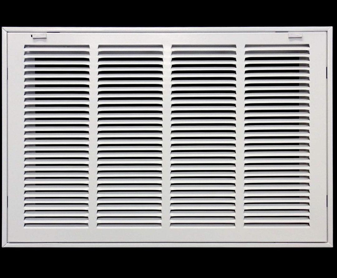 HVAC Premium 22 x 16 Duct Opening Steel Return Air Filter Grille, for 1-inch Filter, Removable Door, Flat Stamped HVAC Vent Cover Grille, Outer Dimensions 24.5 x 18.5