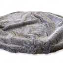 Medium Premium Faux Fur Dog Bed Cover (Silken Grey)