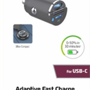 USB C Car Charger, Smallest Cigarette Lighter USB Charger Adapter 30W PD & 30W QC3.0 4.8A Dual Port Fast Car Charger Adapter Flush Fit Compatible with iPhone 12 iPad MacBook Samsung
