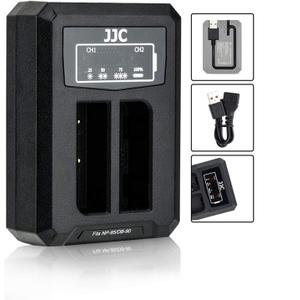 USB Dual Battery Charger for Fujifilm NP-95 FinePix X100 X100S X-S1 X30 X100T FinePix Real 3D W1 FinePix F31fd FinePix F30 and Ricoh DB-90 GXR GXR Mount A12 GXR P10