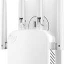 WiFi Extender, Wall - Plug Home 2.4G WiFi Extender Signal Booster 10888 Sq Ft, 80 Devices Supported & 1-Tap Simple Setup, WiFi Repeater for Home & Outdoor Use