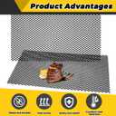 Gisafai 1 Pcs 48" X 24" X 7 Gauge Steel Expanded Metal Sheet, Black