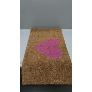 Classic Home Red Heart Coconut Coir Rope Floor Doormat Heavy Duty Non Slip Rug