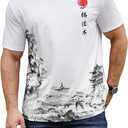 SOLY HUX Men's Vintage Graphic Tees Short Sleeve Crewneck Classic Print T-Shirts Novelty Tops (L)