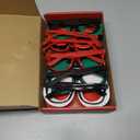 Max Fun 12Pcs Christmas Glasses Glitter Holiday Party Glasses Frames Christmas Decoration Accessories Costume Eyeglasses for Christmas Parties Holiday Favors (One Size Fits All)