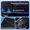EcoNour Umbrella Windshields Sun Shade for SUV & MPV, Foldable Car Front Windshields UV Blocker Sunshade, Umbrella Shade Accessories with Storage Pouch Keeps Interior Cool, X-Large 61 x 35 Inch