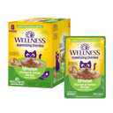 Wellness Appetizing Entrées Mousse Adult Wet Cat Food, Natural, Protein-Rich, Grain Free, 1.4 Ounce Pouch, 7 Pack (Chicken & Turkey Recipe)