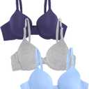 Fruit of the Loom Women's Smooth Cotton T-Shirt Bra - Ultra-Soft, Flexible, and Invisible Under Tees, Talla 36D