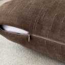 Foindtower Set of 2 Soft Textured Chenille Throw Decorative Pillow Covers Square Accent Solid Cushion Cover Cozy Neutral Farmhouse Pillow Case for Couch Sofa Bedroom Living Room 26x26 Inch, Chocolate