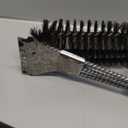 GRILLART Grill Brush and Scraper,18 Inch BBQ Grill Cleaning Brush Kit, Safe Wire Scrubber, Universal Fit BBQ Cleaner Accessories for All Grates (Matt Black)