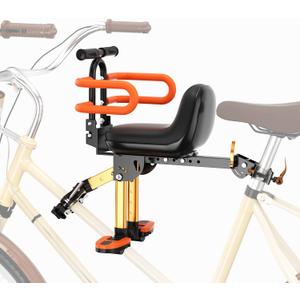 XIEEIX Child Bike Seat, Kids Bike Seat with Guardrail, High Seat Cushion Backrest Mountain Bike Child Bike Seat, Bicycle Child Safety Seat for Children from 1 to 3 Years Old