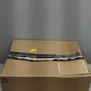 J&V Textiles Embroidered Soft Round Toilet Seat With Easy Clean & Change Hinge, Padded (Black)