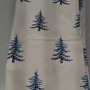 DFXSZ Christmas Pillow Covers 18x18 inch Set of 2 Winter Blue Christmas Tree Decorative White Throw Pillow Covers Winter Famliy Decoration for Home Couch TH-30M18