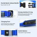 PcEoTllar Light up Dog Collar for Night Walking - LED Dog Collar Light Rechargeable Color Changing, Glow in the Dark Dog Collars Waterproof Glowing Dog Collars for Large Small Medium Dogs