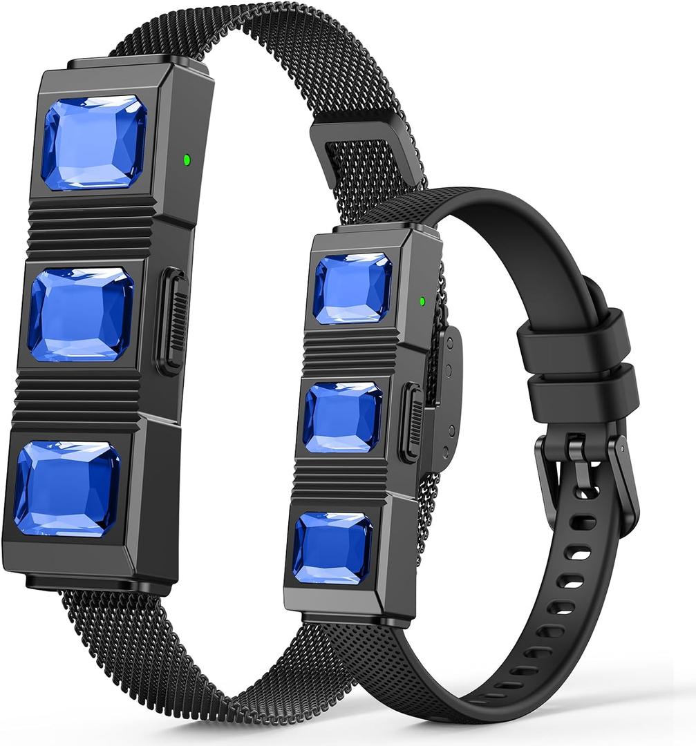 Smart Bracelet, Wearable Activity & Fitness Tracker Band, 24/7 Sleep Tracker, All-Day Continuous Heart Rate Blood Pressure Stress HRV Monitor, 170+ Sport Modes Smart Wristband with 2 Bands, Free APP (Black)