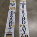 Happy 85th Birthday Decorations,85th Gold Balloon Birthday Theme Door Hanging Banner Sign - Cheers to 85 Years Old Bday Party Supplies.