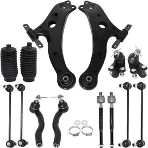 WFLNHB 14PCS Front Lower Control Arm Tie Rods Replacement for Toyota Camry 2007-2011