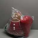 4 Pcs Christmas Throw Pillows Plush Gingerbread Men Gingerbread House Snowflake Shaped Pillow for Christmas Winter Holiday Party Outdoor Bedroom Cushion Decoration(Red)