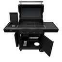 Char-Broil® Pro Series™ with Amplifire™ Infrared Technology 4-Burner Propane Gas Grill Cabinet with Side Burner, Black - 463281024