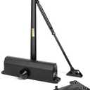 Dynasty Hardware Door Closer, Grade 1 Heavy Duty Commercial Hydraulic Closer, Self-Closing, Adjustable Spring Size 1-4, ADA Compliant, Surface Mount, Sprayed Duronotic Bronze, Series 1614