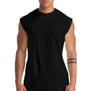 Holure 1 or 3 or 5 Pack Men's Gym Tank Tops Workout Sleeveless T-Shirts Athletic Muscle Tank Training Bodybuilding Shirts (Large, Black)