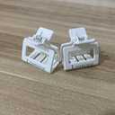 4 Pack Loanzeg 8pcs Bridesmaid Proposal Gifts 4.1 Inch Square Set of 8 Bachelorette Hair Claw Clips ideas Bridal Shower Gift for Wedding Party Favors (6pcs Small Black and White)