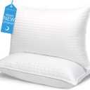 COZSINOOR Bed Pillows Queen Size: Hotel Quality Set of 1 - Down Alternative Microfiber Filled for Back, Stomach, Side Sleepers, Breathable & Skin-Friendly (White)