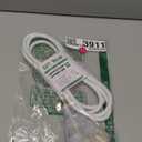 YOJOE 3-Outlets Indoor Outdoor Extension Cord with Lighted End, 3 Prong 13A Weatherproof Power Cord, 16 Gauge Heavy Duty 8 ft White Extension Cord Multiple Outlets, 16/3 SJTW UL Listed