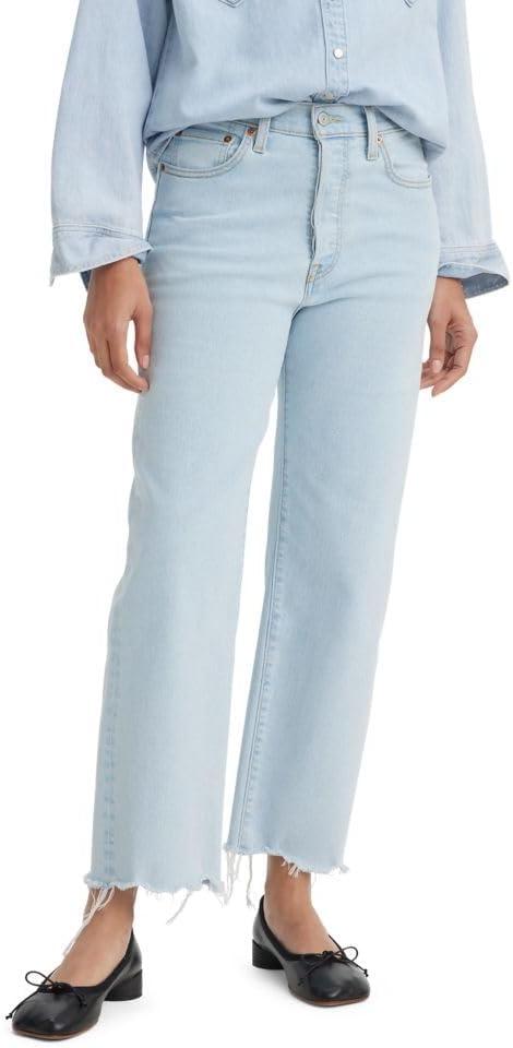 Levi's Women's Ribcage Straight Ankle Jeans (29, (New) Pretty Diva Mermaid)