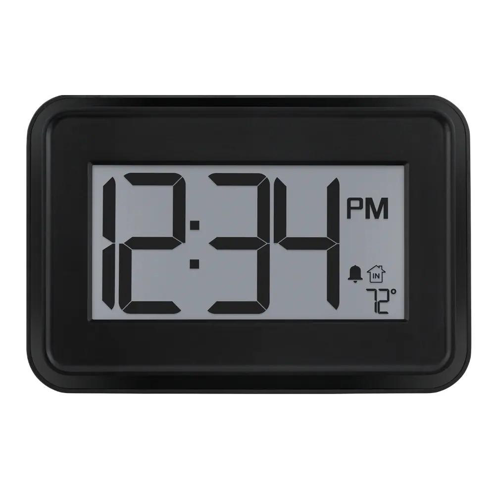 La Crosse Technology Atomic Digital Wall/Table Clock, 10" x 6.5" 