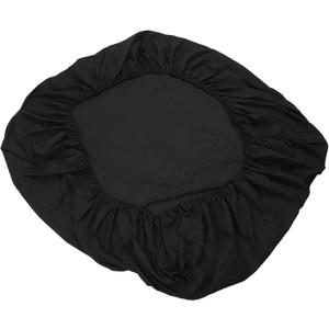 Black Solid Color Breathable Fitted Sheet Mattress Protector for Bedroom, Size 28x20"