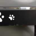 Elevated Dog Bowls, Dog Feeder with Stainless Steel Dishes & Slow Feeder Bowl, 5 Heights Adjustable Raised Stand for Medium Large, Food Dishes with Non-Slip Feet (Black)