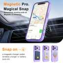 MOCCA Magnetic for iPhone 17 Pro Case, (Compatible with Magsafe) (16FT Military Grade Protection) Full Camera Protection Anti-Fingerprint Slim Translucent Matte Phone Cover 6.3",Light Purple